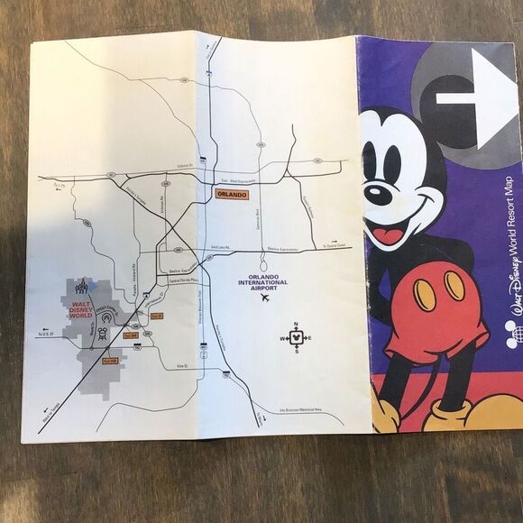 Vintage Walt Disney World resort map - Picture 3 of 11
